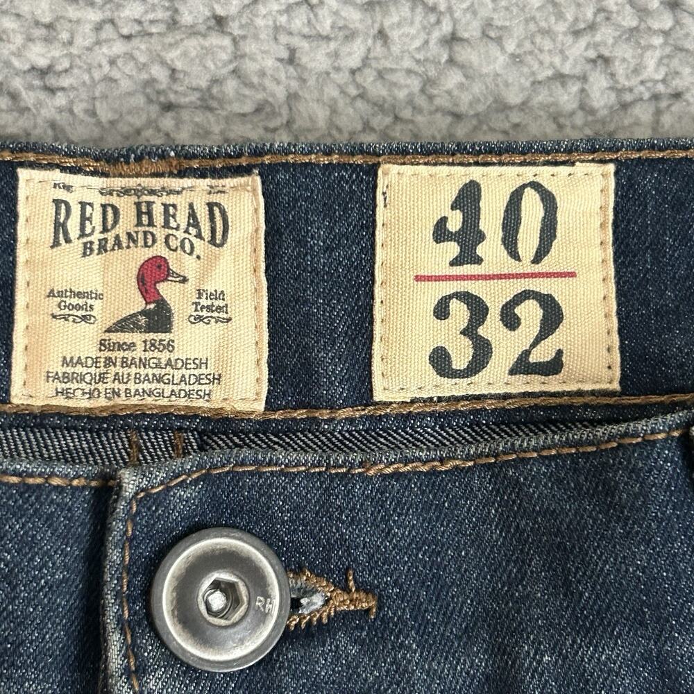 Red Head Jeans Mens size 40x32 Darkwash Workwear Dadcore - Picture 2 of 16